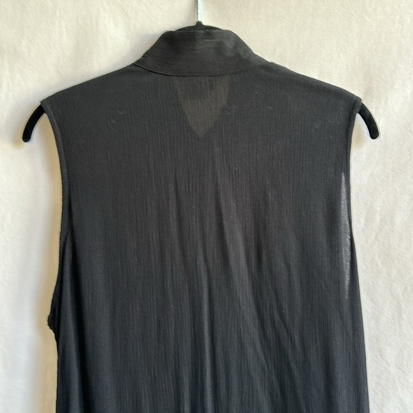 Sequel by Sharon Anthony black tunic-length vest, size 14 - Picture 6 of 12
